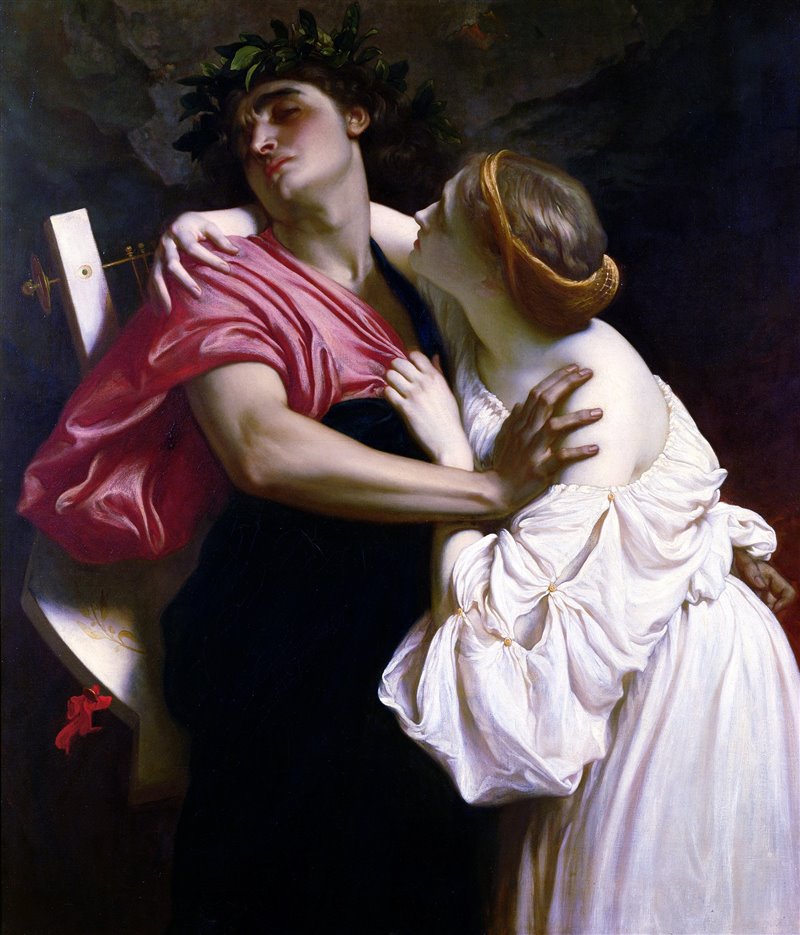 Frederic Leighton, Orfeo ed Euridice, 1864. Londra, Leighton House Museum.